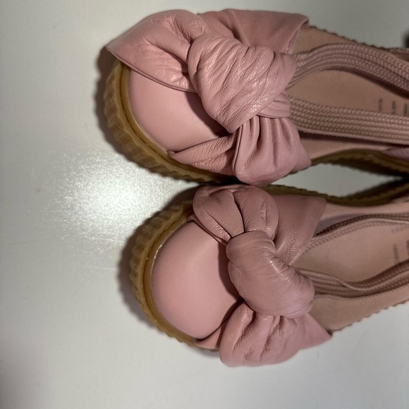 Fenty By Rihanna X Puma Pink Bow Creeper Chunky Platform Wrap Up Sneakers 6.5 - Picture 14 of 16